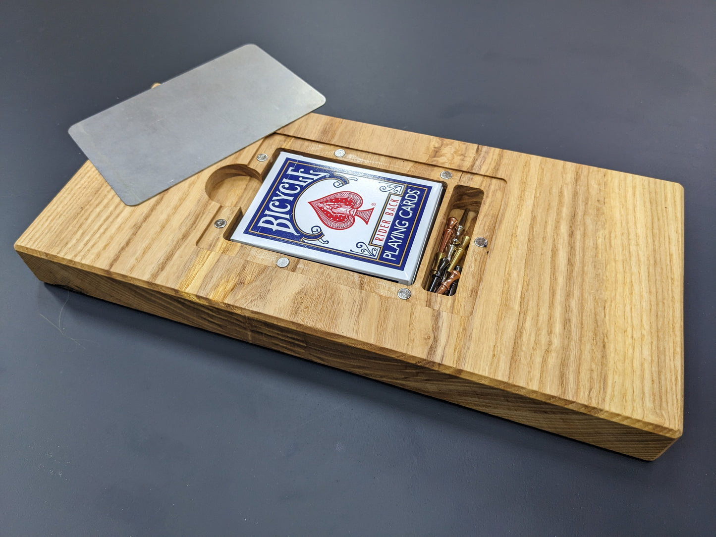 Rectangular Cribbage Board with Custom Art